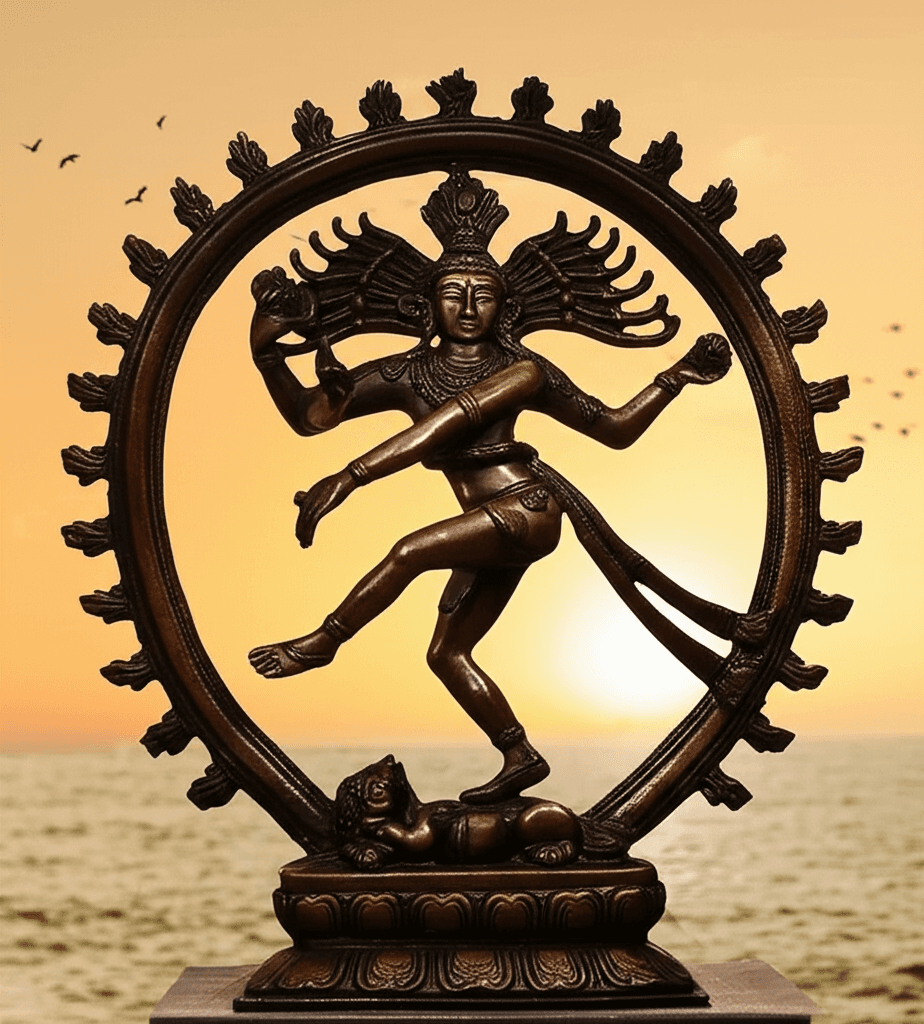 Artistieke weergave van Shiva als Nataraja, de kosmische danser